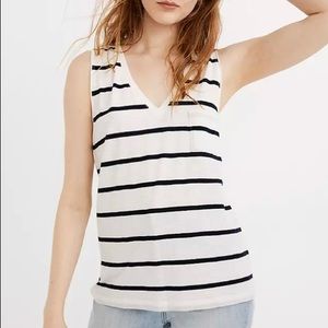 V-Neck Cotton Tank Top Womens